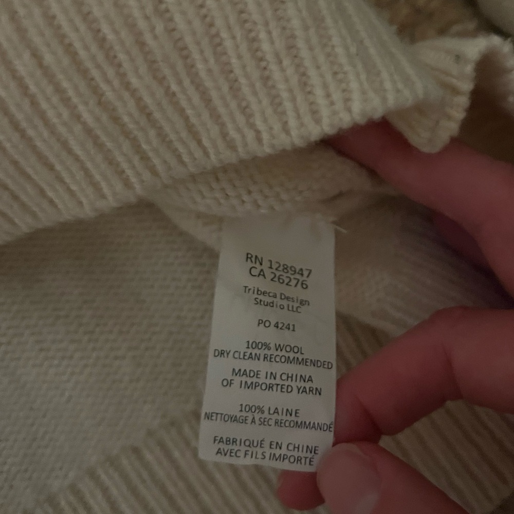 Nili Lotan Wool Fabienne Sweater Cream/White - Picture 8 of 9